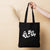 GO YOUR OWN WAY Printed Organic Cotton Fashion Tote Bag