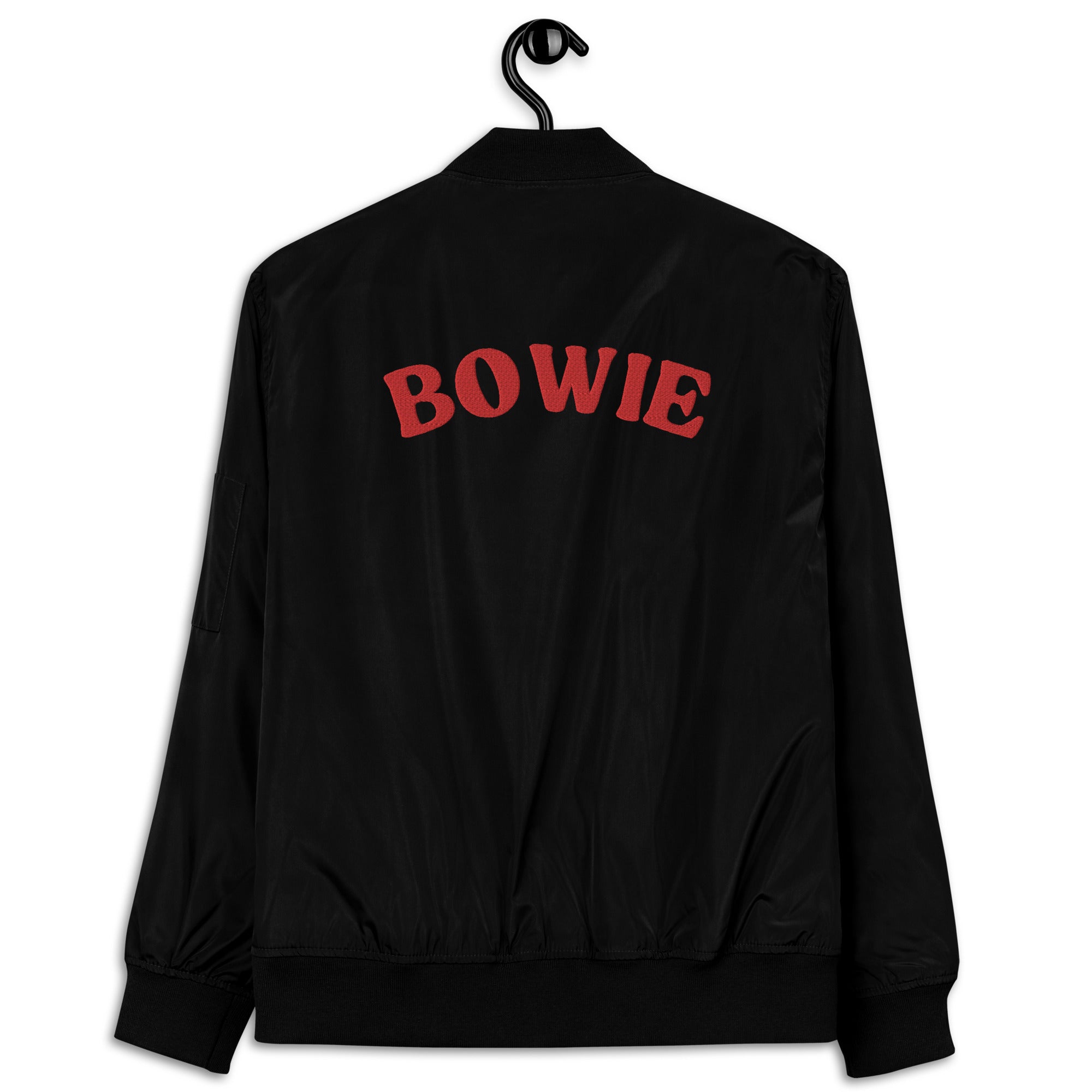 BOWIE Embroidered Premium recycled unisex bomber jacket