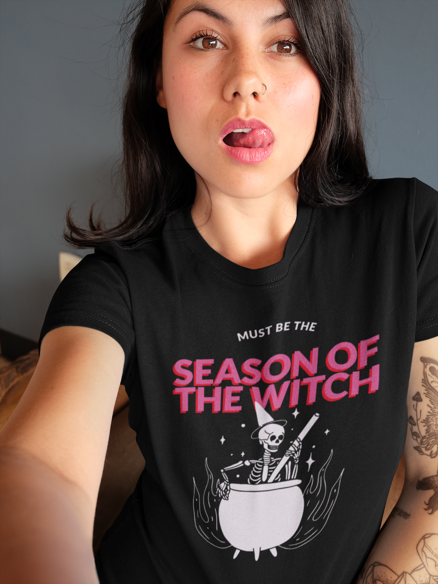 Must Be The Season Of The Witch Graphic Printed Unisex organic cotton t-shirt