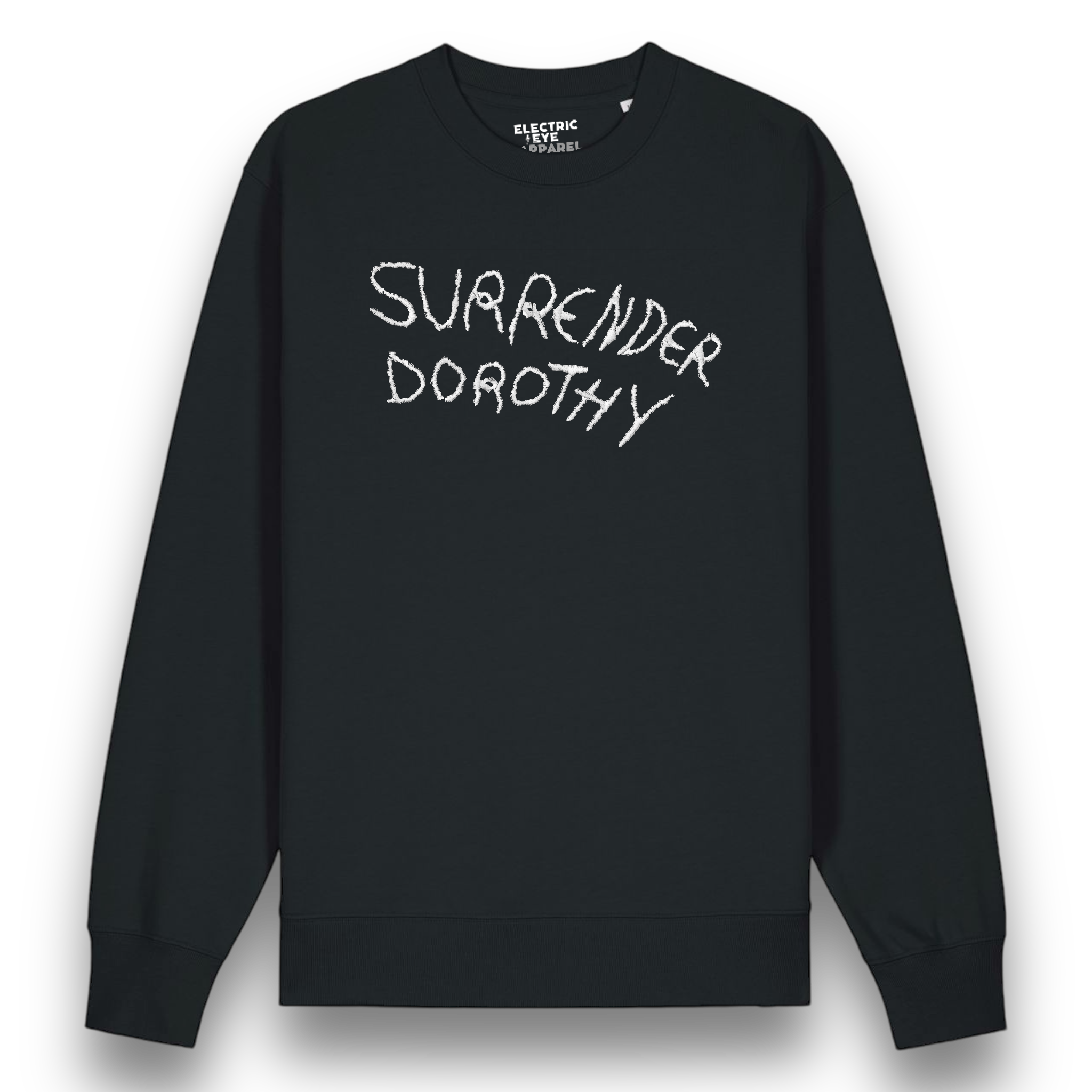 'SURRENDER DOROTHY' embroidered organic cotton iconic unisex 'changer' sweatshirt - inspired by Wizard Of Oz