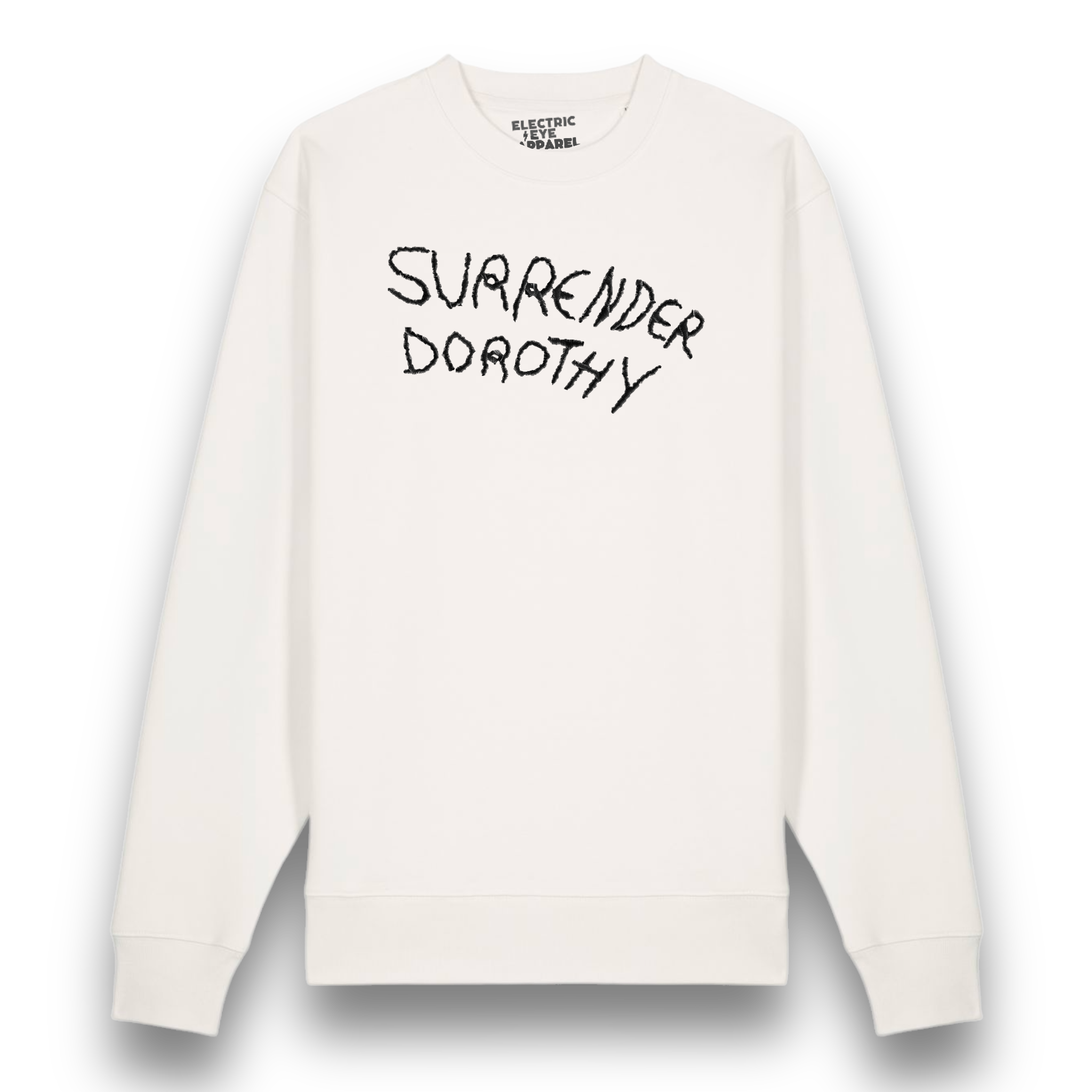 'SURRENDER DOROTHY' embroidered organic cotton iconic unisex 'changer' sweatshirt - inspired by Wizard Of Oz