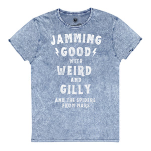 Jamming Good With Weird And Gilly Printed Vintage Styles Aged Unisex T-Shirt - White Print