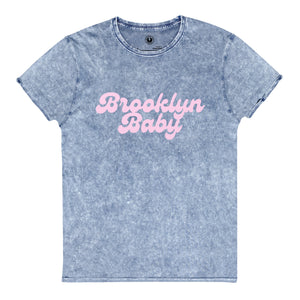 Brooklyn Baby - 70's Style Premium Printed Vintage Aged Unisex T-Shirt - Baby Pink