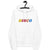 DISCO Retro 70's Style Embroidered Unisex organic raglan hoodie