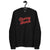 Cherry Bomb - Premium Embroidered Unisex organic sweatshirt - red thread