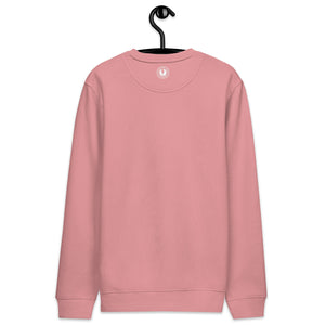 HOPELESSLY DEVOTED TO YOU Embroidered Unisex Organic Sweatshirt - Pink Text