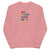 GO YOUR OWN WAY Multicoloured Embroidered Unisex Organic Sweatshirt