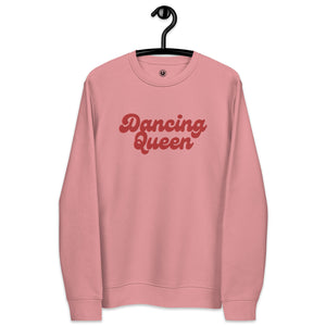 Dancing Queen Vintage Style Typography Premium Embroidered Unisex organic sweatshirt - Red Thread