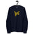 BOWIE Fame Era Embroidered Unisex Organic Sweatshirt - Yellow Thread