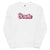 Bowie (famous doll font) Embroidered Unisex Organic Sweatshirt