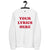 Custom Large Chest Printed Organic Cotton Unisex Sweatshirt - choose your own lyrics