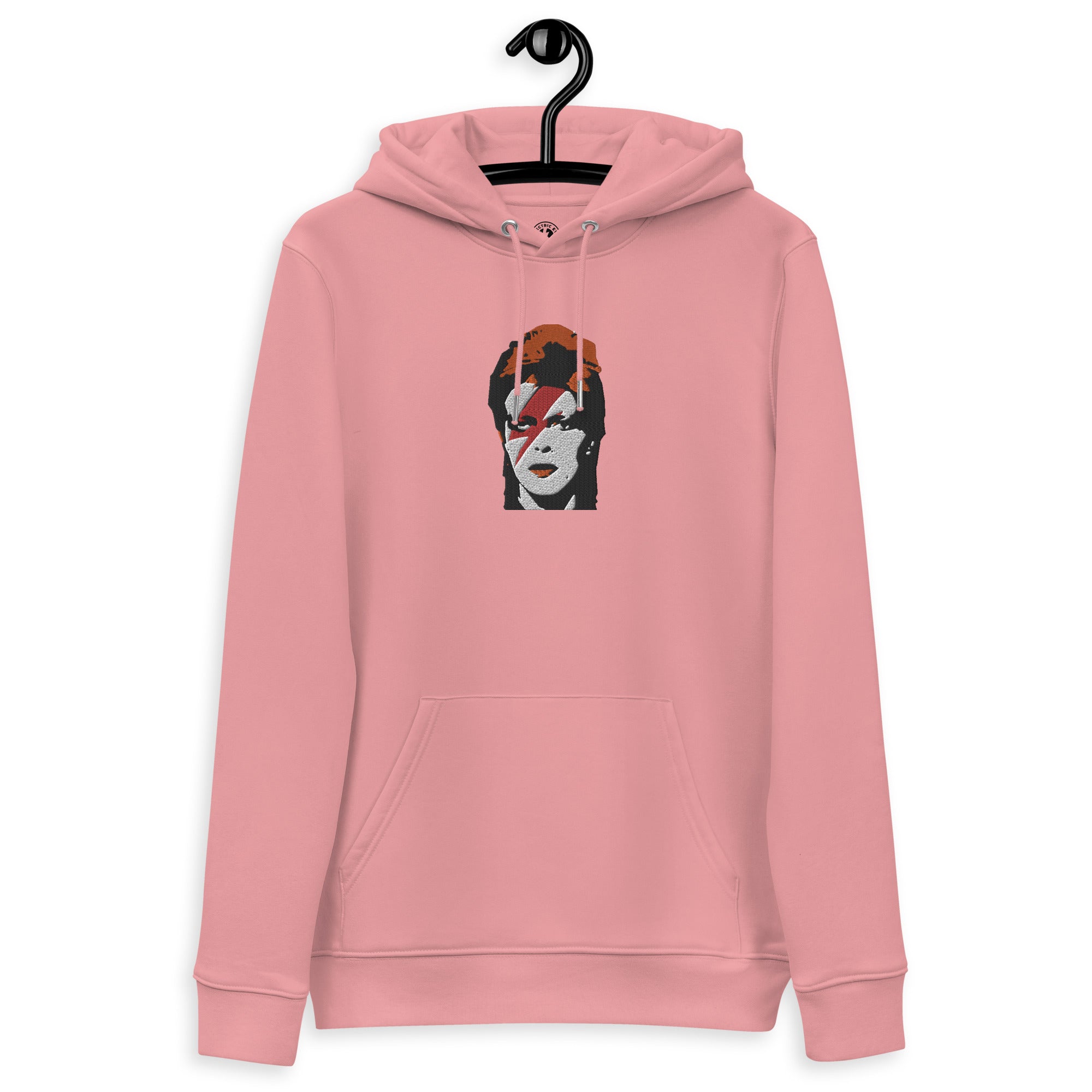 70's Bowie Pop Art Premium Embroidered Unisex essential organic hoodie