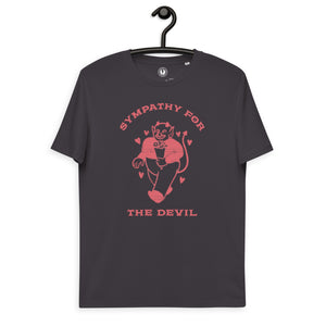 Sympathy For The Devil 复古图案印花男女通用有机棉 T 恤