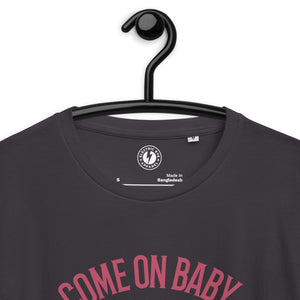 Come On Baby Light My Fire Skull Illustration Printed Unisex organic cotton t-shirt