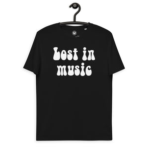 Lost In Music 70s Style Printed Unisex organic cotton t-shirt