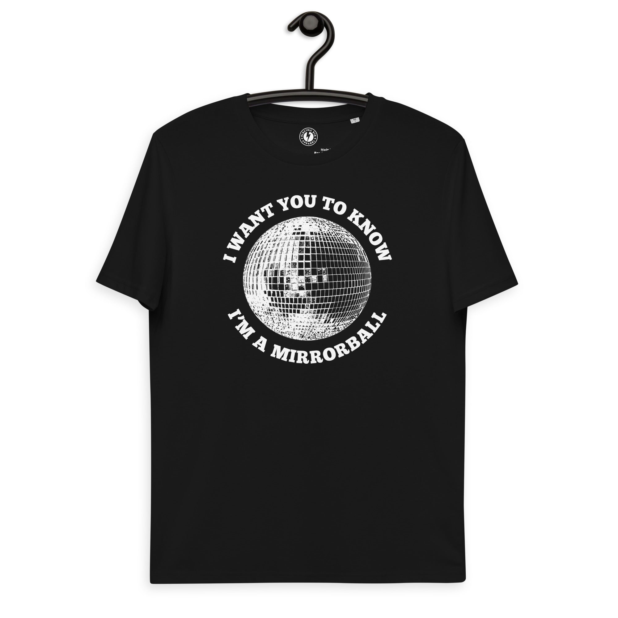 I Want You To Know, I'm A Mirrorball - Premium Lyric Printed Unisex organic cotton t-shirt - Inspired by Taylor Swift - White Print