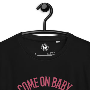 Come On Baby Light My Fire Skull Illustration Printed Unisex organic cotton t-shirt