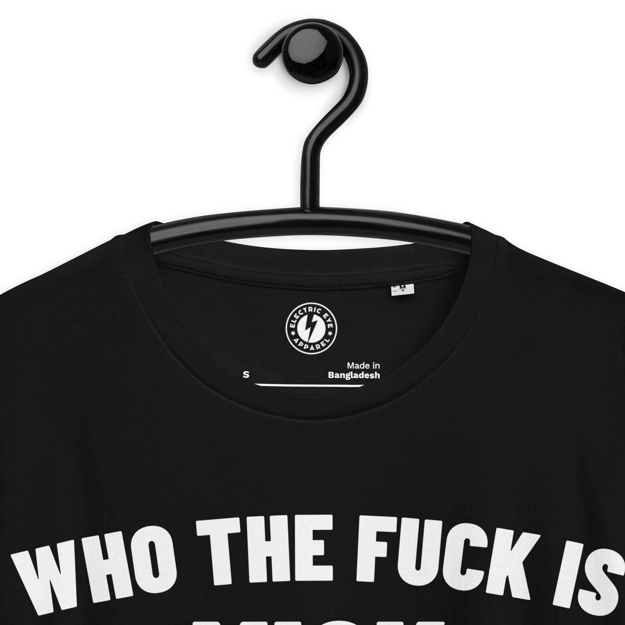 Who The F Is Mick Jagger Premium Printed Unisex organic cotton t-shirt