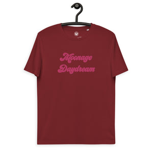 Moonage Daydream 70s Style Embroidered Unisex organic cotton t-shirt