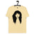 凯特布什复古风格波普艺术绘画 - 高级印花男女通用柔软有机棉 T 恤 - 黑色印花