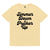 Simmer Down &amp; Pucker Up 70 年代风格排版优质印花男女通用有机棉 T 恤 - 黑色文字