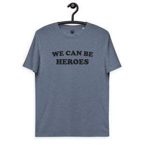 WE CAN BE HEROES Embroidered Unisex organic cotton t-shirt