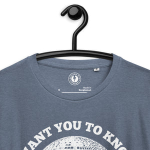I Want You To Know, I'm A Mirrorball - Premium Lyric Printed Unisex organic cotton t-shirt - Inspired by Taylor Swift - White Print