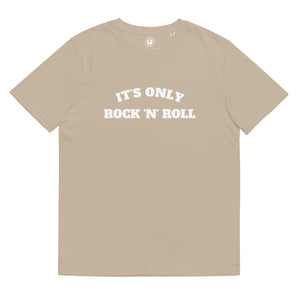 IT'S ONLY ROCK 'N' ROLL 印花男女通用有机棉 T 恤
