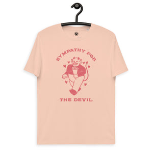 Sympathy For The Devil Vintage Graphic Printed Unisex organic cotton t-shirt
