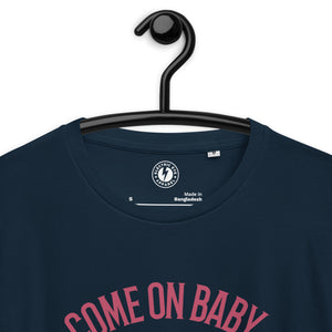 Come On Baby Light My Fire Skull Illustration Camiseta de algodón orgánico unisex estampada