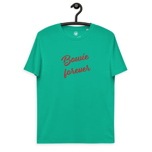BOWIE FOREVER Embroidered Unisex organic cotton t-shirt
