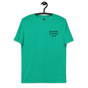 Caridad - In My Life, I Love You More camiseta de algodón orgánico unisex bordada en el pecho izquierdo - las ganancias se destinan a Our Dementia Choir de Vicky McClure