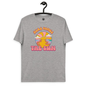 Here Comes The Sun 70s Groovy Print Unisex organic cotton t-shirt