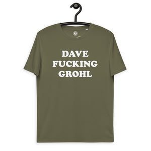 Dave F cking Grohl Camiseta de algodón orgánico estampada unisex