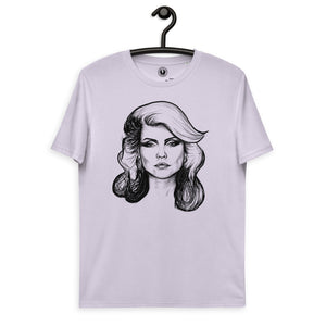 Debbie Harry Blondie Vintage Style Pop Art Drawing - Premium Printed Unisex soft organic cotton t-shirt - black print.