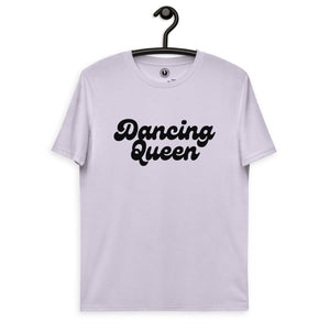 Dancing Queen 70's Style Typography Premium Printed Unisex organic cotton t-shirt - Black Print