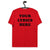 Camiseta unisex de algodón orgánico con estampado de espalda grande personalizada: elige tu propia letra