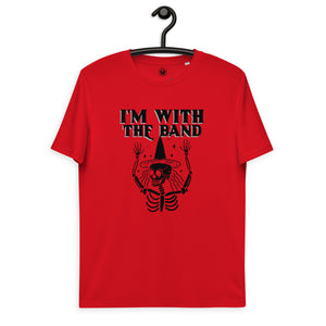 I'm With The Band Skeleton Graphic Printed Unisex organic cotton t-shirt