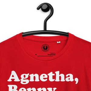 Agnetha, Benny, Bjorn & Anni-Frid - Band Member Name - Premium Printed Unisex organic cotton t-shirt