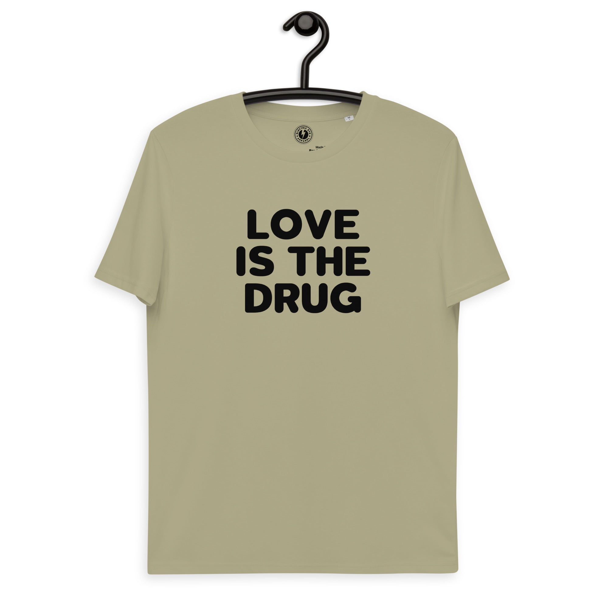 Love Is The Drug 印花男女通用有机棉 T 恤