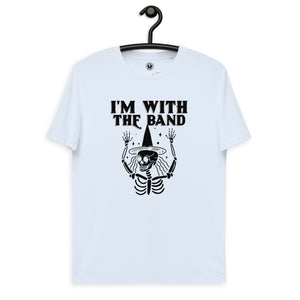 I'm With The Band Skeleton Graphic Printed Unisex organic cotton t-shirt