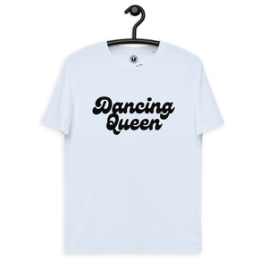 Dancing Queen 70's Style Typography Premium Printed Unisex organic cotton t-shirt - Black Print