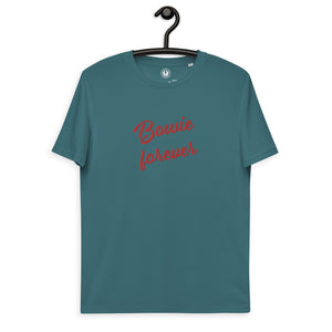 BOWIE FOREVER Embroidered Unisex organic cotton t-shirt