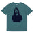 Vintage Style Dave Grohl Pop Art Line Drawing Premium Printed Unisex soft organic cotton t-shirt (deep blue print)