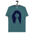 凯特布什复古风格波普艺术绘画 - 高级印花男女通用柔软有机棉 T 恤 - 深蓝色印花