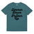 Simmer Down &amp; Pucker Up 70's Style Typography Camiseta de algodón orgánico unisex con estampado premium - Texto negro