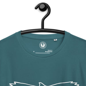 Hawk Outline Printed Unisex organic cotton t-shirt