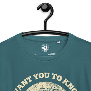 I Want You To Know, I'm A Mirrorball - Premium Lyric Printed Unisex organic cotton t-shirt - Inspired by Taylor Swift - Vintage White Print