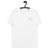 Rocket Man Embroidered Unisex organic cotton t-shirt - white thread