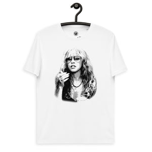 Stevie Nicks Mono Pop Art 70s Impreso Camiseta de algodón orgánico unisex